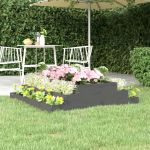Jardinieră, gri, 110x110x27 cm, lemn masiv de pin GartenMobel Dekor