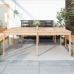 Măsuță de grădină, 203,5x100x76 cm, lemn masiv de pin GartenMobel Dekor
