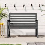 Bancă de grădină, gri, 109x48x91,5 cm, lemn masiv de pin GartenMobel Dekor