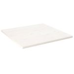 Blat de masă, alb, 90x90x2,5 cm, lemn masiv de pin, pătrat GartenMobel Dekor
