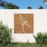 Decor perete de grădină 55x55 cm design balerină oțel Corten GartenMobel Dekor