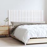 Tăblie de pat pentru perete, alb, 147x3x60 cm, lemn masiv pin GartenMobel Dekor