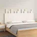 Tăblie de pat pentru perete, alb, 159,5x3x80 cm lemn masiv pin GartenMobel Dekor