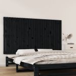 Tăblie de pat pentru perete, negru, 159,5x3x90 cm GartenMobel Dekor