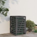 Depozitare coș de gunoi, gri, 84x90x128,5 cm, lemn masiv de pin GartenMobel Dekor