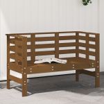 Bancă de grădină, maro miere, 111,5x53x71 cm, lemn masiv pin GartenMobel Dekor