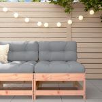 Canapea de mijloc cu perne, lemn masiv douglas GartenMobel Dekor