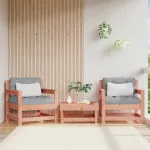 Scaune de grădină cu perne, 2 buc., lemn masiv douglas GartenMobel Dekor
