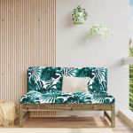 Canapea de mijloc de grădină, 120x80 cm, lemn de pin impregnat GartenMobel Dekor