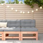 Canapele de mijloc cu perne, 2 buc., lemn masiv Douglas GartenMobel Dekor
