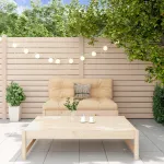 Set mobilier relaxare de grădină, 2 piese, lemn masiv de pin GartenMobel Dekor