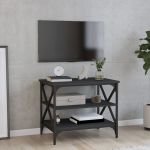 Comodă TV, negru, 60x40x50 cm, lemn prelucrat GartenMobel Dekor