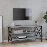 Comodă TV, gri sonoma, 100x40x50 cm, lemn prelucrat GartenMobel Dekor
