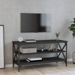 Comodă TV, negru, 100x40x50 cm, lemn prelucrat GartenMobel Dekor