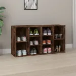 Bancă de pantofi, stejar fumuriu 103x30x54,5 cm lemn prelucrat GartenMobel Dekor