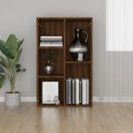 Bibliotecă/servantă, stejar maro, 50x25x80 cm, lemn prelucrat GartenMobel Dekor