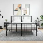 Noptiere, 2 buc., gri beton, 40x30x50 cm, lemn compozit GartenMobel Dekor