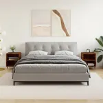 Noptiere, 2 buc., stejar fumuriu, 40x30x50 cm, lemn compozit GartenMobel Dekor