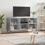 Comodă TV, gri beton, 103,5x30x50 cm, lemn compozit GartenMobel Dekor