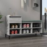 Pantofar, gri sonoma, 102x36x60 cm, lemn prelucrat GartenMobel Dekor