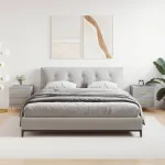 Noptiere, 2 buc., gri sonoma, 40x35x47,5 cm, lemn compozit GartenMobel Dekor