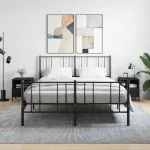 Noptiere, 2 buc., negru, 40x35x47,5 cm, lemn compozit GartenMobel Dekor