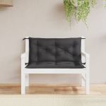 Perne bancă de grădină 2buc.,negru, 100x50x7cm, țesătură oxford GartenMobel Dekor