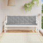 Perne bancă de grădină 2 buc., gri, 180x50x7cm, țesătură oxford GartenMobel Dekor