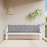 Perne bancă de grădină 2 buc., gri, 200x50x7cm, țesătură oxford GartenMobel Dekor