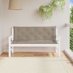 Perne bancă de grădină 2 buc., gri taupe, țesătură oxford GartenMobel Dekor