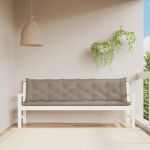 Perne bancă de grădină 2 buc., gri taupe, țesătură oxford GartenMobel Dekor