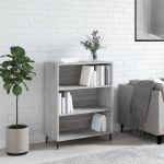 Dulap cu rafturi, gri sonoma, 69,5x32,5x90 cm, lemn compozit GartenMobel Dekor