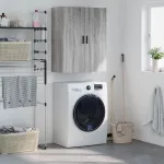 Dulap montat pe perete, gri sonoma, 69,5x34x90 cm GartenMobel Dekor