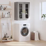 Dulap montat pe perete, gri sonoma, 69,5x34x90 cm GartenMobel Dekor