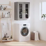 Dulap montat pe perete, gri sonoma, 69,5x34x90 cm GartenMobel Dekor