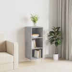 Servantă, gri beton, 34,5x32,5x90 cm, lemn prelucrat GartenMobel Dekor
