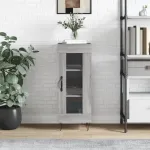 Servantă, gri sonoma, 34,5x34x90 cm, lemn compozit GartenMobel Dekor