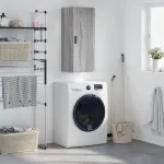 Dulap montat pe perete, gri sonoma, 34,5x34x90 cm GartenMobel Dekor