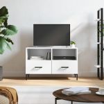 Comodă TV, alb, 80x36x50 cm, lemn prelucrat GartenMobel Dekor