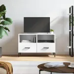 Comodă TV, alb, 80x36x50 cm, lemn prelucrat GartenMobel Dekor