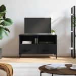 Comodă TV, negru, 80x36x50 cm, lemn prelucrat GartenMobel Dekor