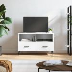 Comodă TV, alb, 80x36x50 cm, lemn prelucrat GartenMobel Dekor