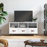Dulap TV, alb, 102x36x50 cm, lemn prelucrat GartenMobel Dekor