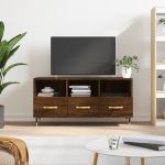 Dulap TV stejar maro 102x36x50 cm, lemn prelucrat GartenMobel Dekor