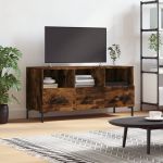 Dulap TV stejar afumat, 102x36x50 cm, lemn prelucrat GartenMobel Dekor