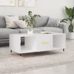 Măsuță de cafea, alb, 102x50x40 cm, lemn compozit GartenMobel Dekor