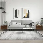 Măsuțe de cafea, 2 buc. stejar maro, 50x50x40 cm, lemn compozit GartenMobel Dekor