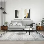 Măsuțe de cafea 2 buc. stejar fumuriu 50x50x40 cm lemn compozit GartenMobel Dekor