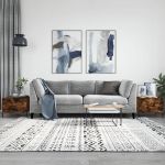 Măsuțe de cafea 2 buc. stejar fumuriu 50x50x40 cm lemn compozit GartenMobel Dekor