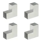 Conectori de grindă, formă L, 4 buc, 91x91 mm, metal galvanizat GartenMobel Dekor